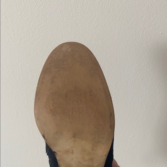 Black Suede Ankle Boots - Picture 3 of 3